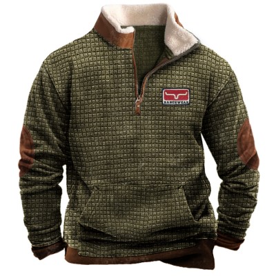 Solid color zipper stand collar casual sweatshirt HF1306-02-02 Solid color zipper stand collar casual sweatshirt HF1306-02-02